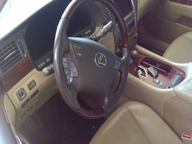 2007 LEXUS LS460, WHITE, L MODEL, 4.6L, AT, 2WD,  Z26377